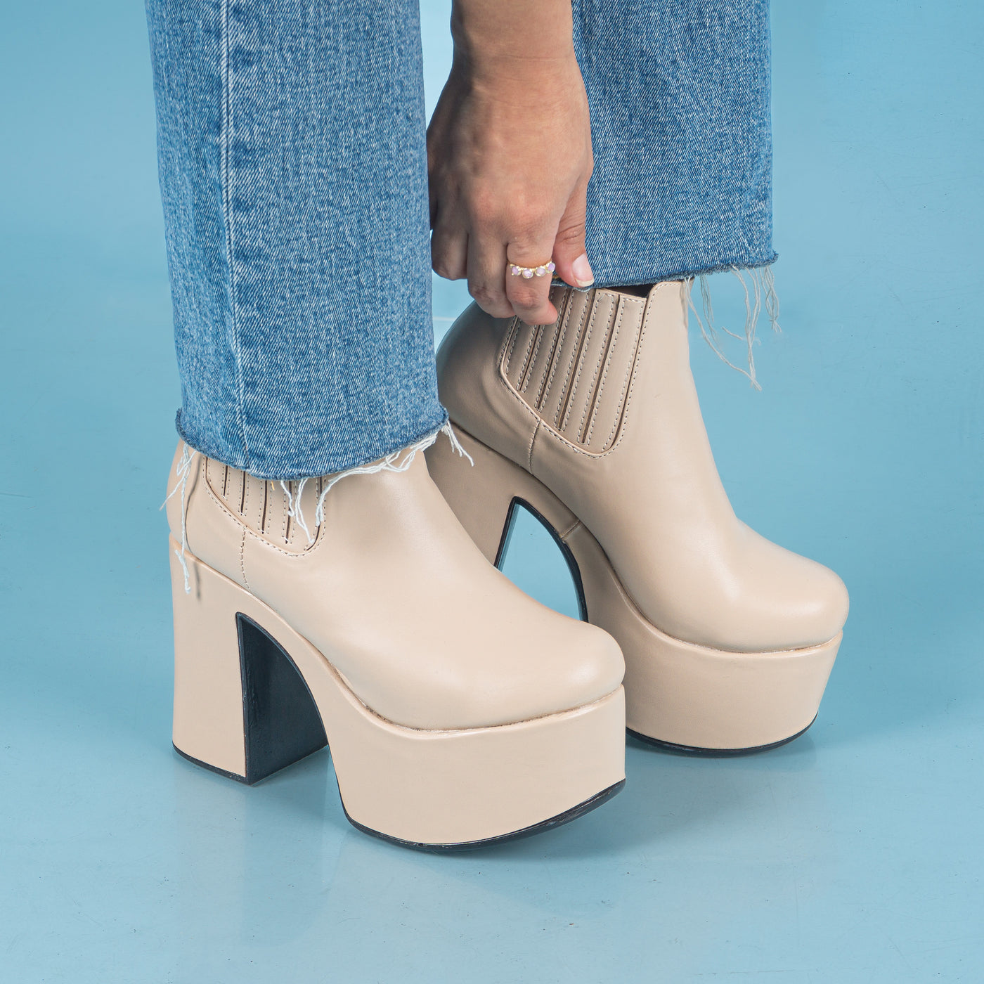 Tacos mujer Jade Beige
