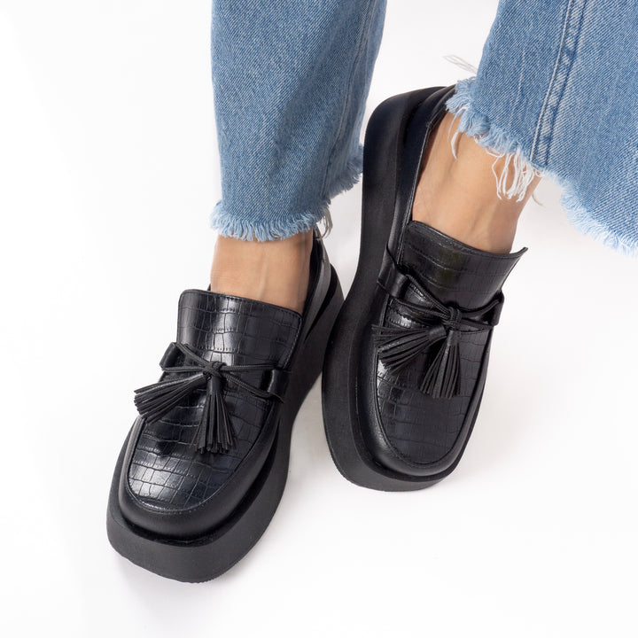 Mocasines Mujer Gilda Black