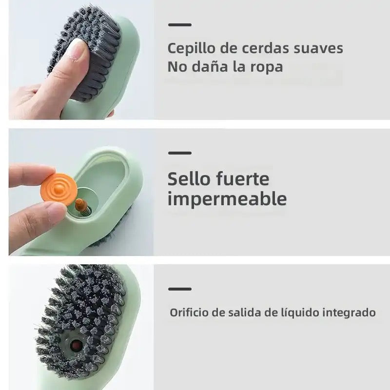 Escobilla Mágica con Dispensador Blanca