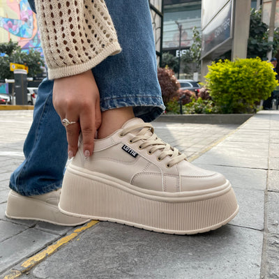 Zapatilla Mujer Catalina Beige