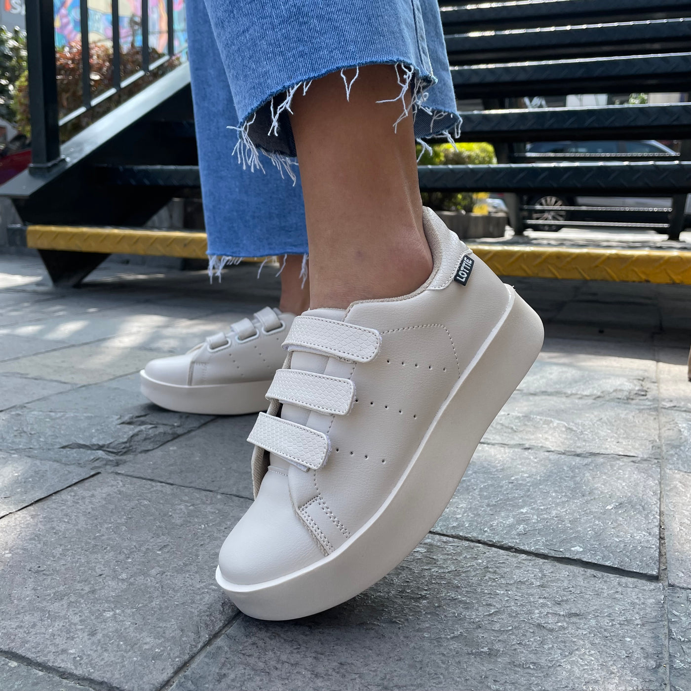 Zapatilla Mujer Habana Beige