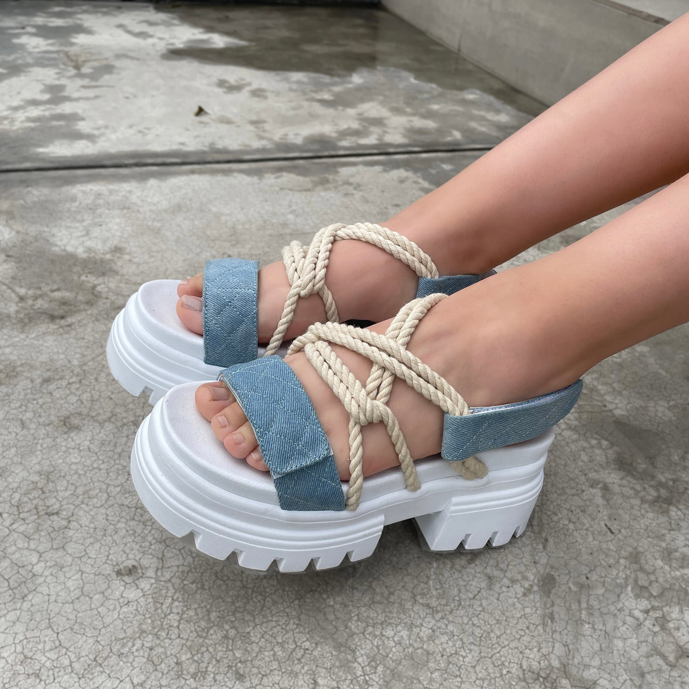 Sandalia Mujer Santorini Jeans