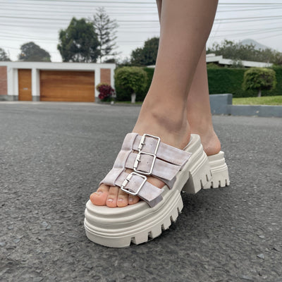 Sandalia Mujer Danna Beige