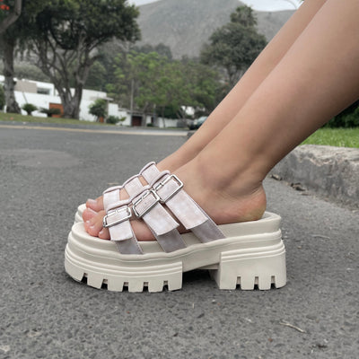 Sandalia Mujer Danna Beige