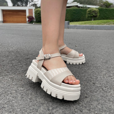 Sandalia Mujer Aitana Beige