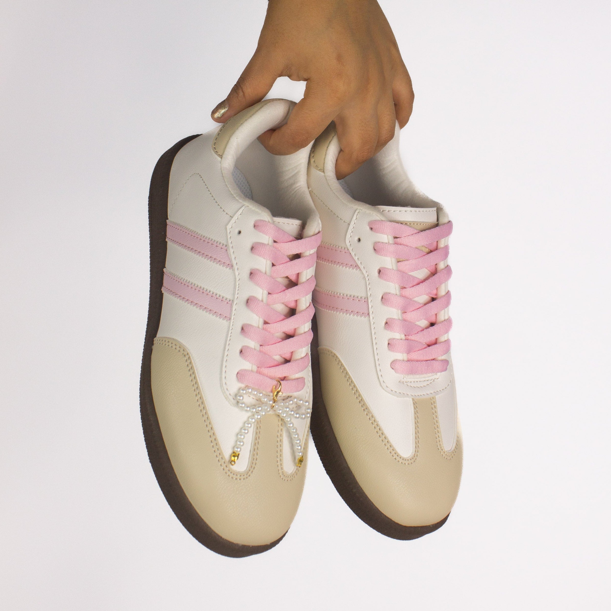 Zapatilla Mujer Mambito White And Pink MD