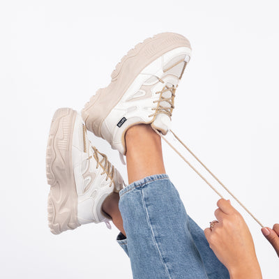Zapatilla mujer Paloma Beige