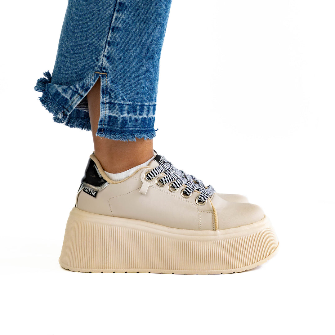 Zapatilla Mujer Karla Beige