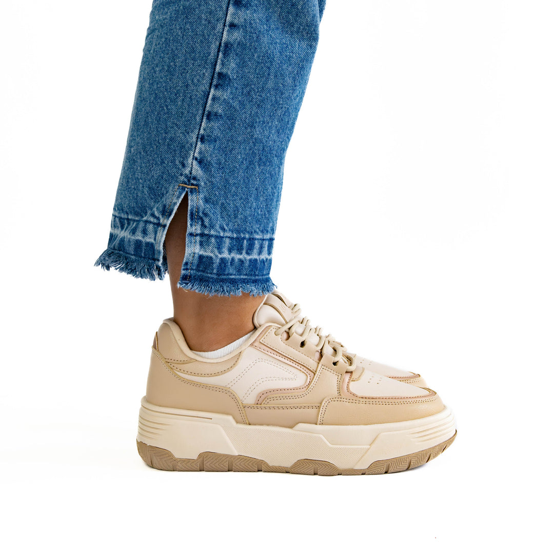 Zapatilla Mujer Luana Beige New