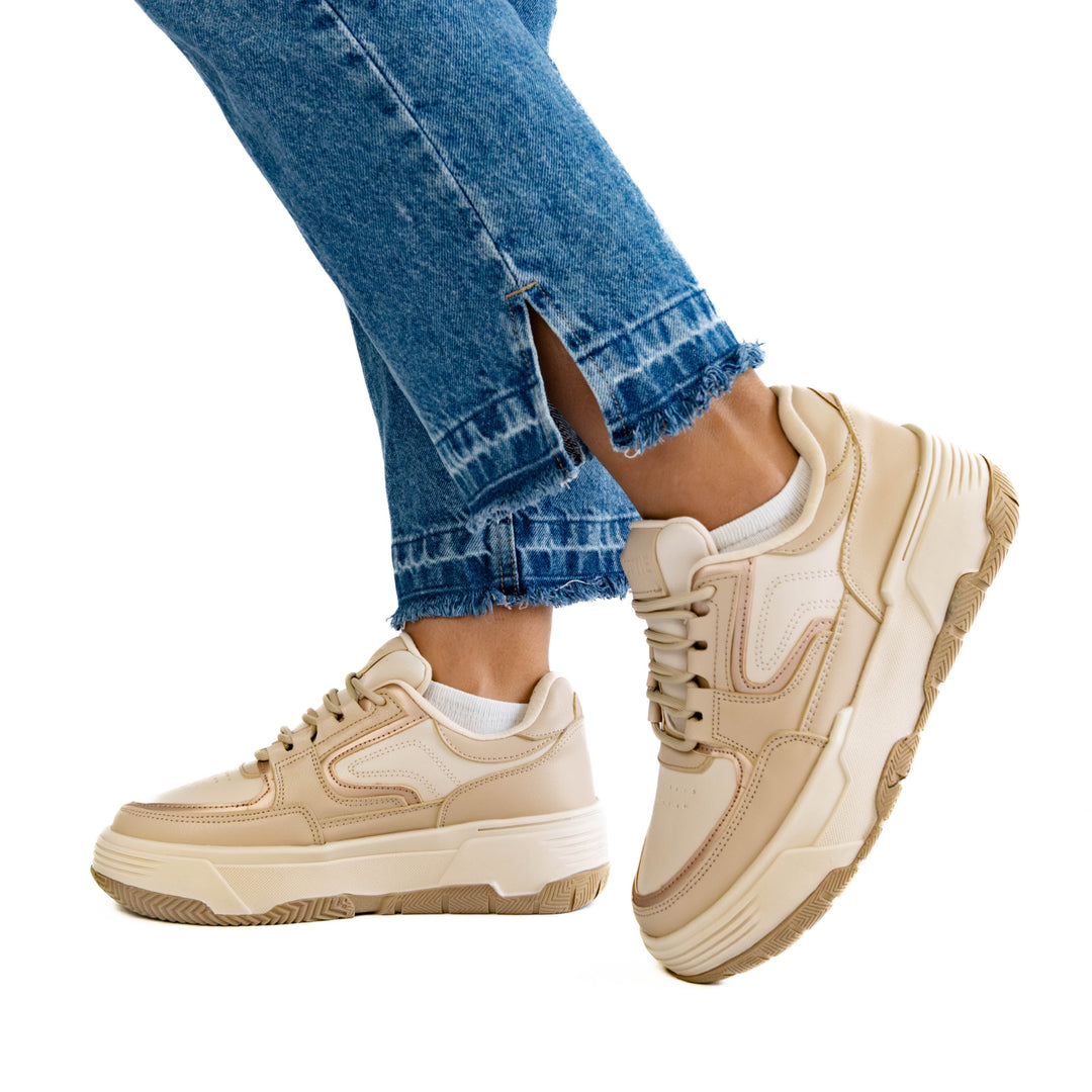 Zapatilla Mujer Luana Beige New