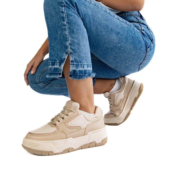 Zapatilla Mujer Luana Beige New