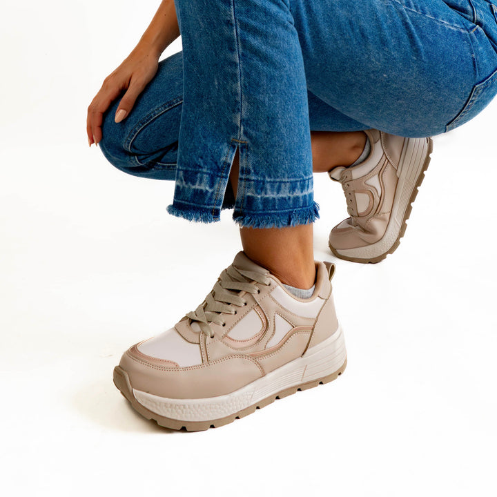 Zapatilla Mujer Mara Beige