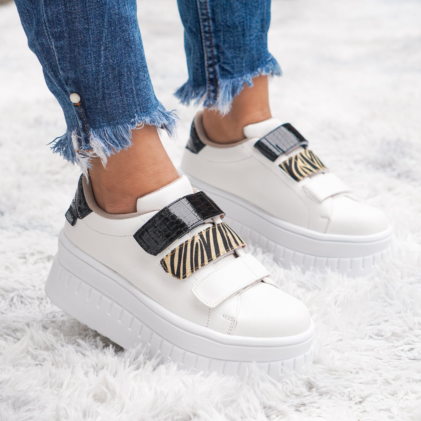 Zapatilla mujer Abbie Venecia Blanco