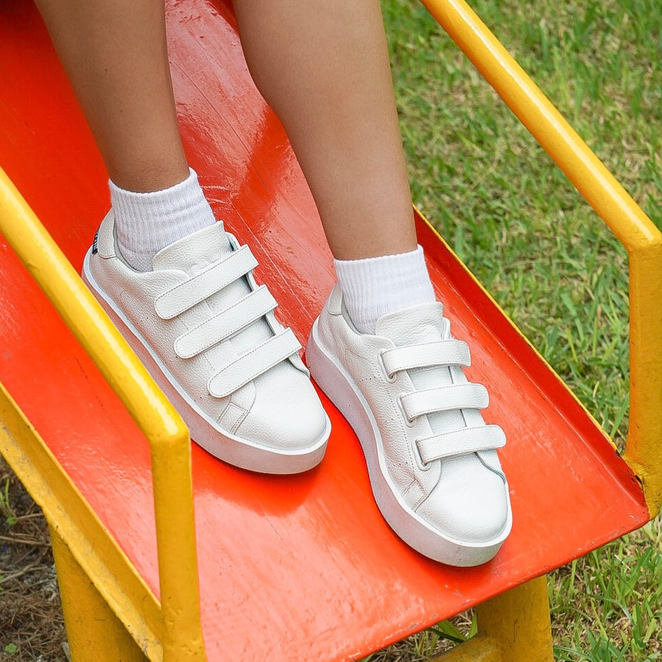 Zapatilla Escolar mujer Habana White