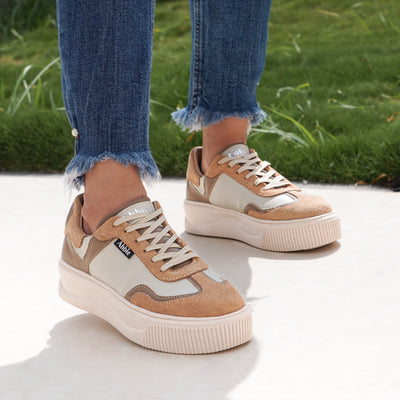 Zapatilla mujer Abbie Viena Beige