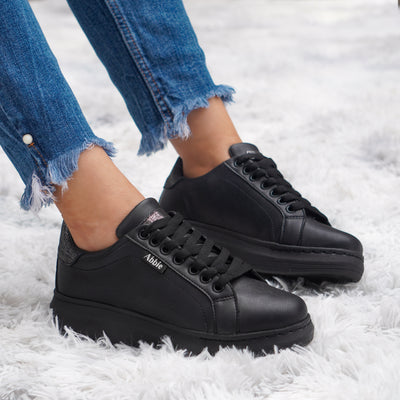 Zapatilla mujer Abbie Londres Negro Total