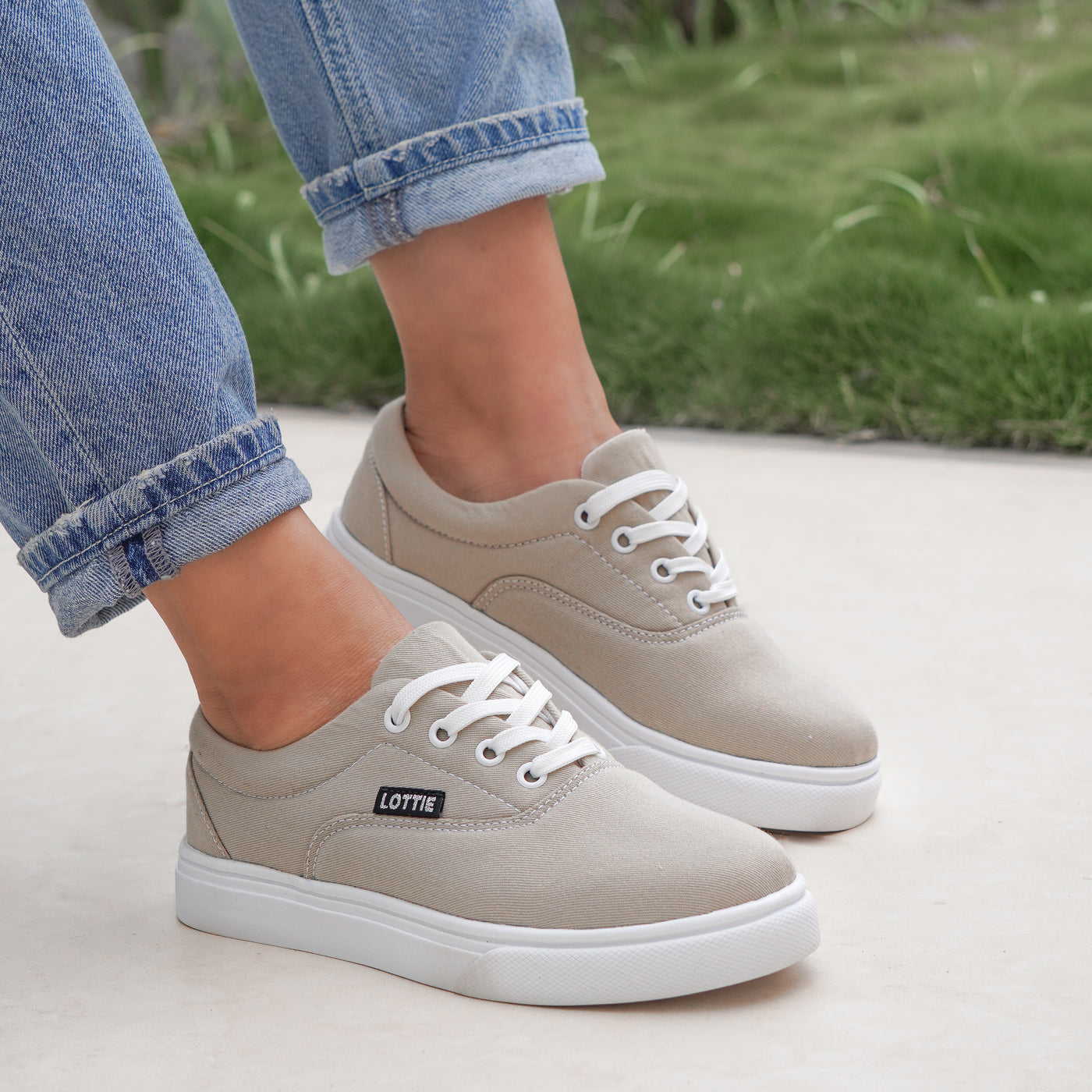 Zapatilla mujer Skater Beige