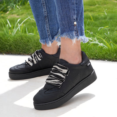 Zapatilla mujer Abbie Praga Negro