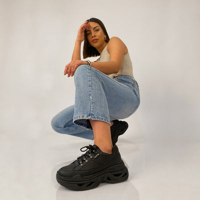 Zapatilla mujer Fighter Black