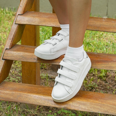 Zapatilla Escolar mujer Habana White
