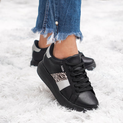 Zapatilla mujer Abbie Milan Negro