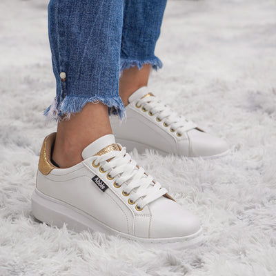 Zapatilla mujer Abbie Londres Dorado
