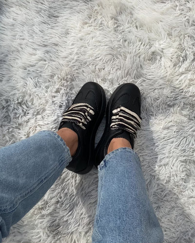 Zapatilla mujer Abbie Praga Negro