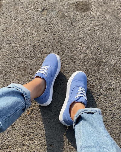 Zapatilla mujer Skater Celeste