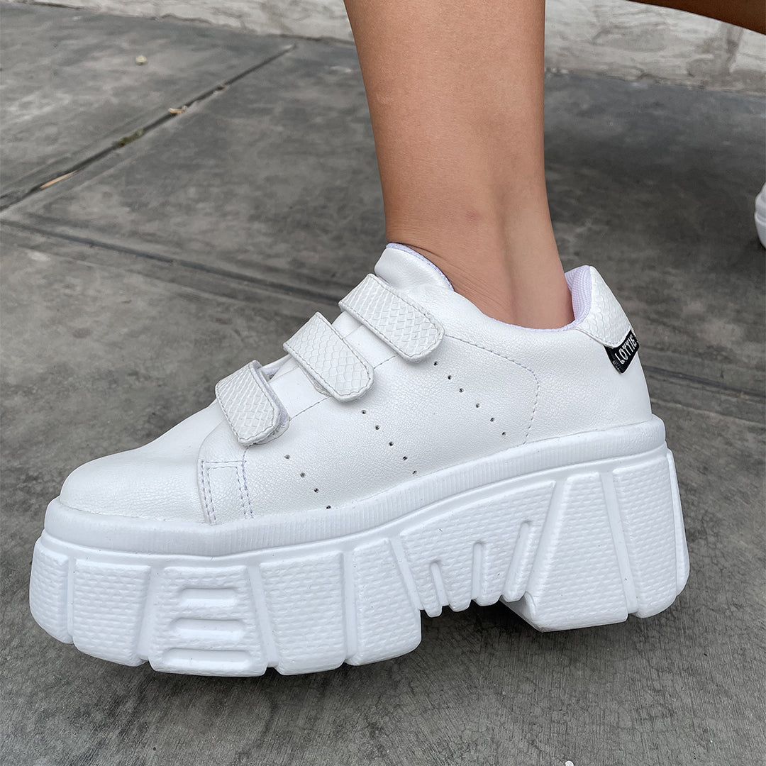 Zapatilla mujer Maya Pega Pega Blanco